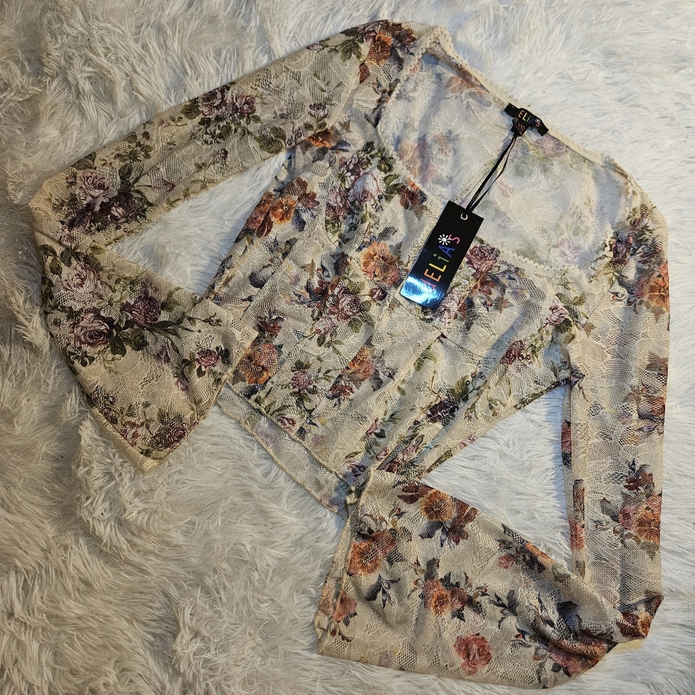 Delia*s by Dolls Kill: Once Loved Floral Corset Top, Sz XS, BNWT